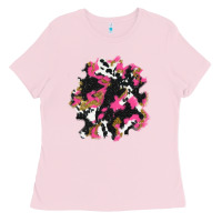 Bubblegum Pink valentine's day cow patches Ladies Tee - AdoDesignShop