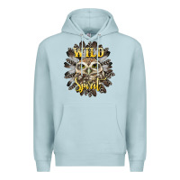 Blue Mist wild spirit owl Premium Hoodie - BarkalooDesign