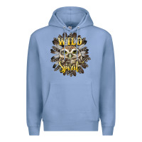 Colony Blue wild spirit owl Premium Hoodie - BarkalooDesign