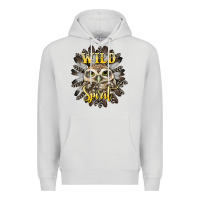 Dove Grey wild spirit owl Premium Hoodie - BarkalooDesign