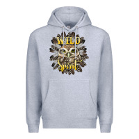 Heather Grey wild spirit owl Premium Hoodie - BarkalooDesign