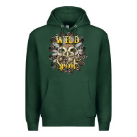 Sports Green wild spirit owl Premium Hoodie - BarkalooDesign