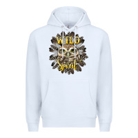 White wild spirit owl Premium Hoodie - BarkalooDesign