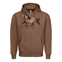 Chestnut Missouri Fox Trotter horse Zipper Hoodie - LillyAllenDesigns