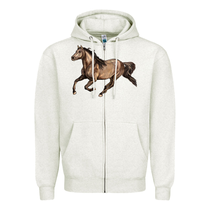 Missouri Fox Trotter Horse Zipper Hoodie by LillyAllenDesigns | Teevron