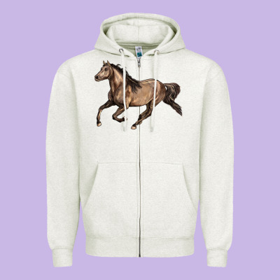 Missouri Fox Trotter Horse Zipper Hoodie Designed By Lillyallendesigns