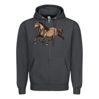 Smoke Missouri Fox Trotter horse Zipper Hoodie - LillyAllenDesigns