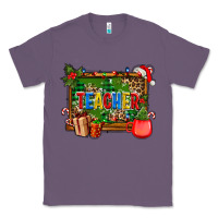 Lavender christmas teacher and coffe cup with board Classic Tee - AdoDesignShop