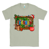 Matcha christmas teacher and coffe cup with board Classic Tee - AdoDesignShop