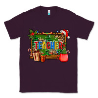 Plum christmas teacher and coffe cup with board Classic Tee - AdoDesignShop
