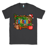 Smoke christmas teacher and coffe cup with board Classic Tee - AdoDesignShop