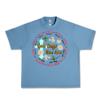 Pebble Blue god says you are Urban Heavy Tee - JahusDesignShop