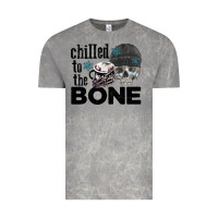 Cloud Rock Chilled to the bone skull winter Vintage Tee - FaDigitalArtStudio