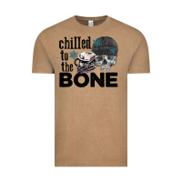 Vintage Coffee Chilled to the bone skull winter Vintage Tee - FaDigitalArtStudio