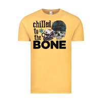 Vintage Mustard Chilled to the bone skull winter Vintage Tee - FaDigitalArtStudio