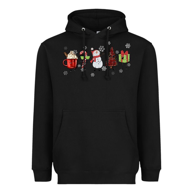 Cartoon Christmas Characters Heavyweight Hoodie by MaliasSmallBusiness | Teevron