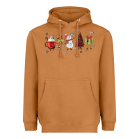 Meerkat Cartoon Christmas Characters Heavyweight Hoodie - MaliasSmallBusiness