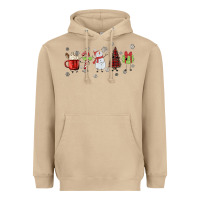 Mushroom Cartoon Christmas Characters Heavyweight Hoodie - MaliasSmallBusiness