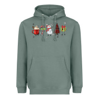 Sage Cartoon Christmas Characters Heavyweight Hoodie - MaliasSmallBusiness