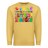 Antique Gold I love my job for all the little reasons Premium Sweatshirt - MaliasSmallBusiness