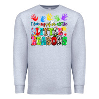 Heather Grey I love my job for all the little reasons Premium Sweatshirt - MaliasSmallBusiness