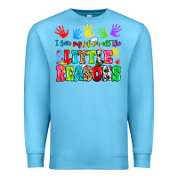 Ocean Blue I love my job for all the little reasons Premium Sweatshirt - MaliasSmallBusiness