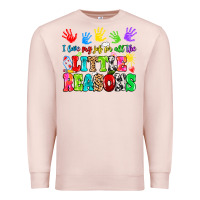 Pale Pink I love my job for all the little reasons Premium Sweatshirt - MaliasSmallBusiness