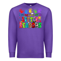 Purple I love my job for all the little reasons Premium Sweatshirt - MaliasSmallBusiness
