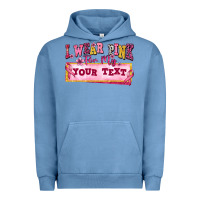 Pigment Pebble Blue i wear pink for my custom Urban Hoodie - texasbilliewilder