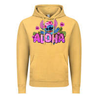 Vintage Mustard aloha summer stitch Vintage Hoodie - Zillion Design Studio