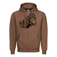 Chestnut missouri horse Zipper Hoodie - LillyAllenDesigns