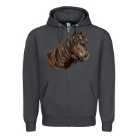 Smoke missouri horse Zipper Hoodie - LillyAllenDesigns