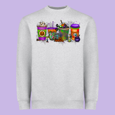Halloween Coffee Drink Heavyweight Sweatshirt Designed By Racoondesign