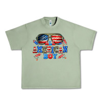 Oil Green all american boy Urban Heavy Tee - AdoDesignShop