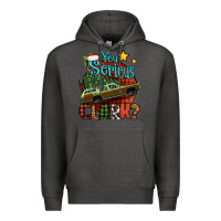 Charcoal Heather you serious clark with christmas car Premium Hoodie - Jasminsmagicworld