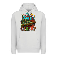 Dove Grey you serious clark with christmas car Premium Hoodie - Jasminsmagicworld