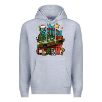 Heather Grey you serious clark with christmas car Premium Hoodie - Jasminsmagicworld