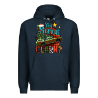 Navy you serious clark with christmas car Premium Hoodie - Jasminsmagicworld