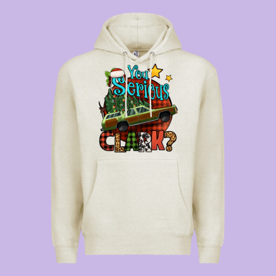 You Serious Clark With Christmas Car Premium Hoodie Designed By Jasminsmagicworld