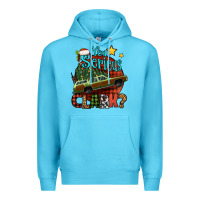 Ocean Blue you serious clark with christmas car Premium Hoodie - Jasminsmagicworld