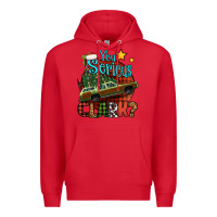 Red you serious clark with christmas car Premium Hoodie - Jasminsmagicworld