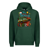 Sports Green you serious clark with christmas car Premium Hoodie - Jasminsmagicworld