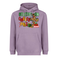 Lavender believe in christmas Heavyweight Hoodie - MaliasSmallBusiness