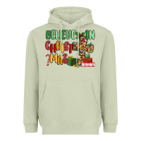Matcha believe in christmas Heavyweight Hoodie - MaliasSmallBusiness