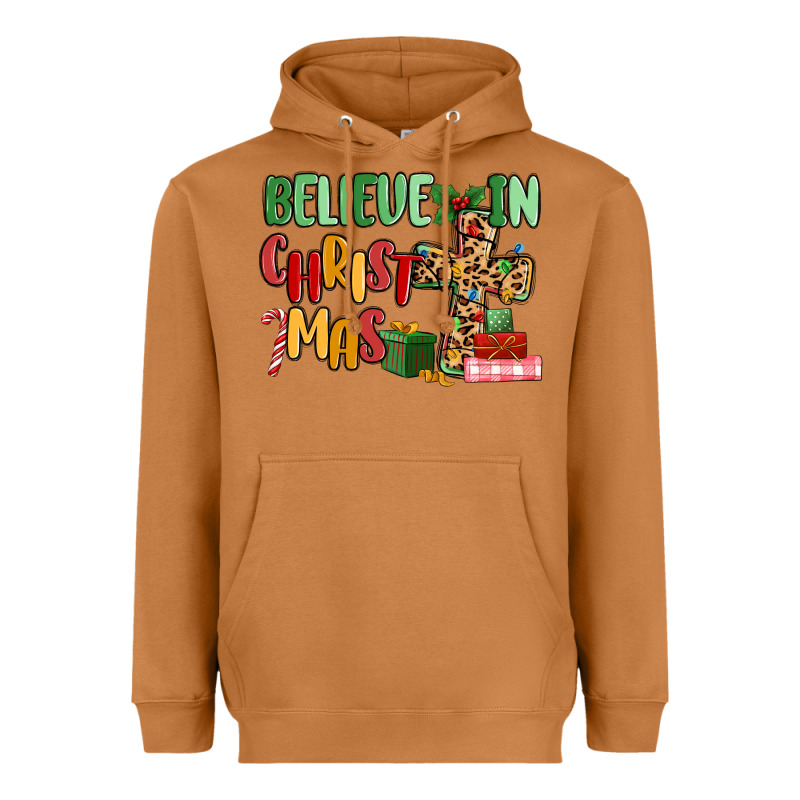 Believe In Christmas Heavyweight Hoodie by MaliasSmallBusiness | Teevron