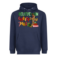 Navy believe in christmas Heavyweight Hoodie - MaliasSmallBusiness