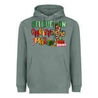 Sage believe in christmas Heavyweight Hoodie - MaliasSmallBusiness