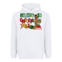 White believe in christmas Heavyweight Hoodie - MaliasSmallBusiness