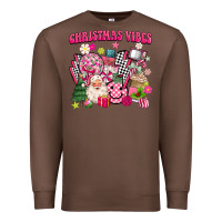 Chestnut retro pink christmas vibes Premium Sweatshirt - MaliasSmallBusiness