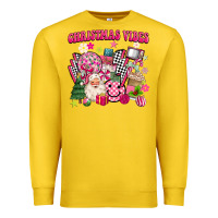 Lemon retro pink christmas vibes Premium Sweatshirt - MaliasSmallBusiness